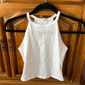 Garage Cropped Halter Tank Top